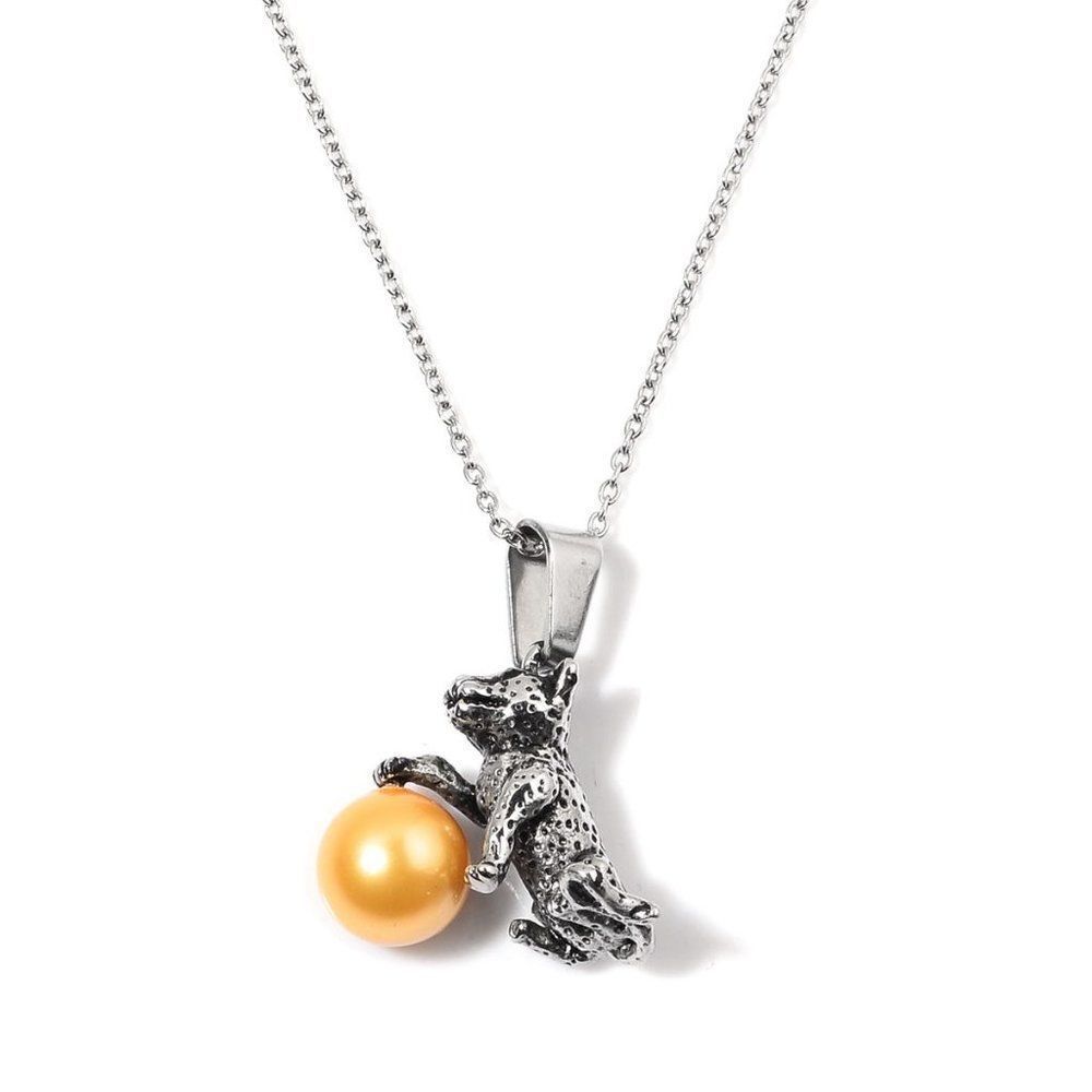 Leopard Pendant With Chain 20 in